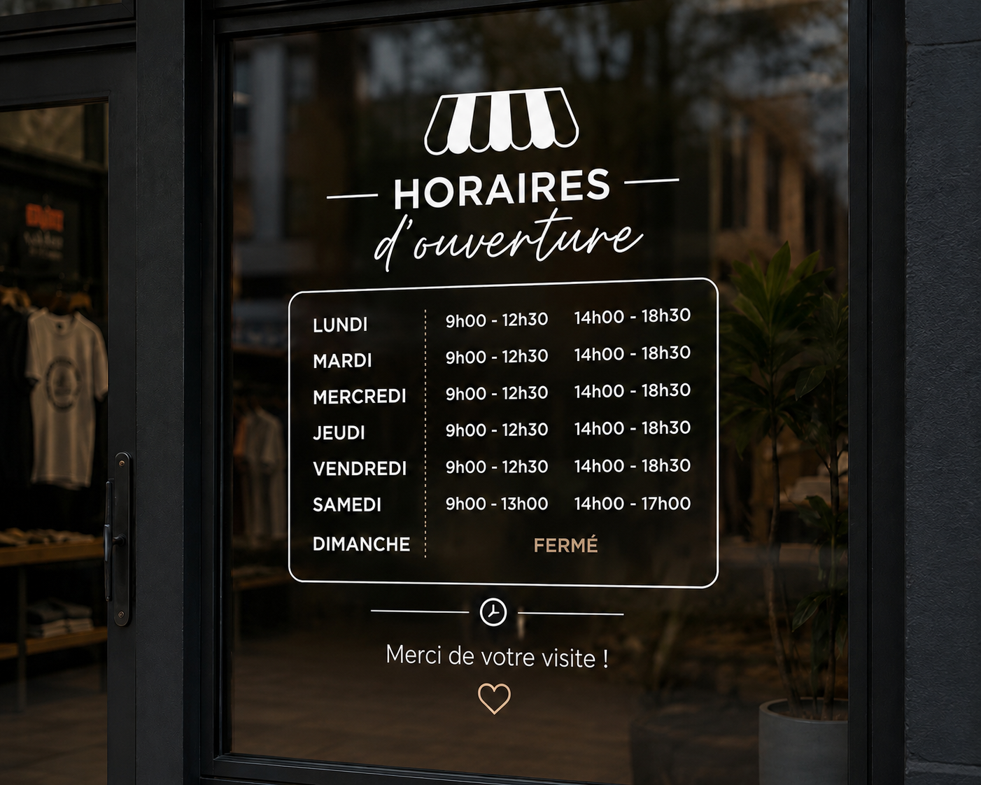 Marquage Vitrine